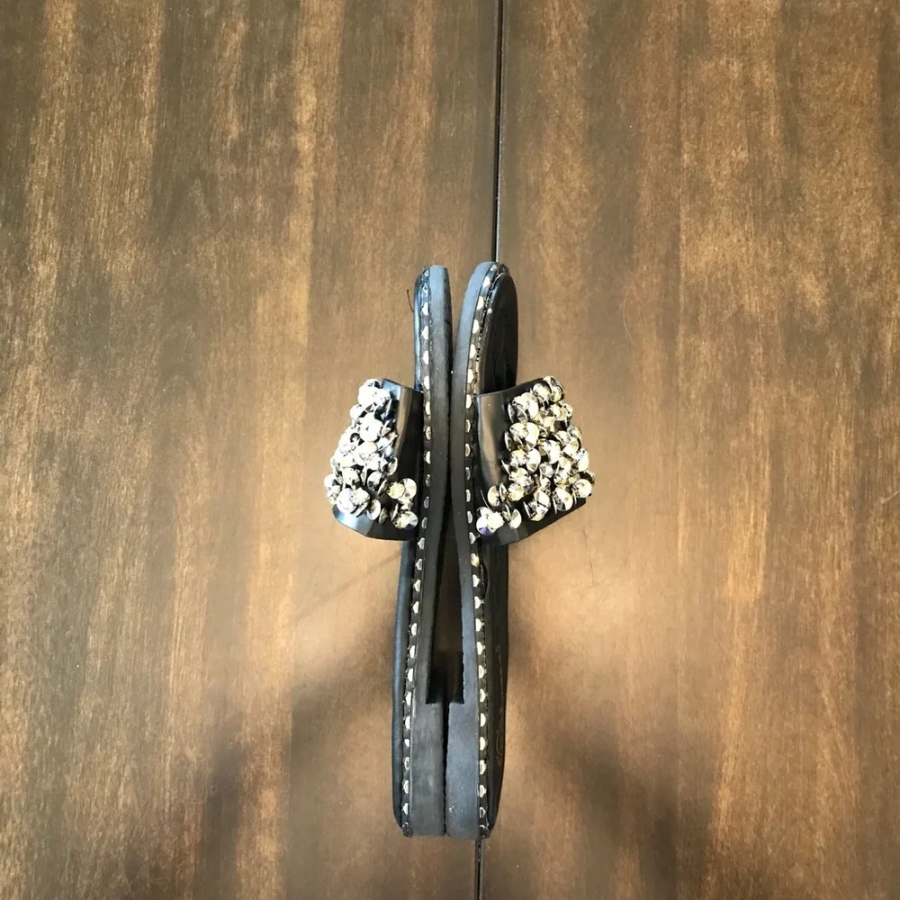 NEW L&MN Black Bling Slides - Picture 5 of 6